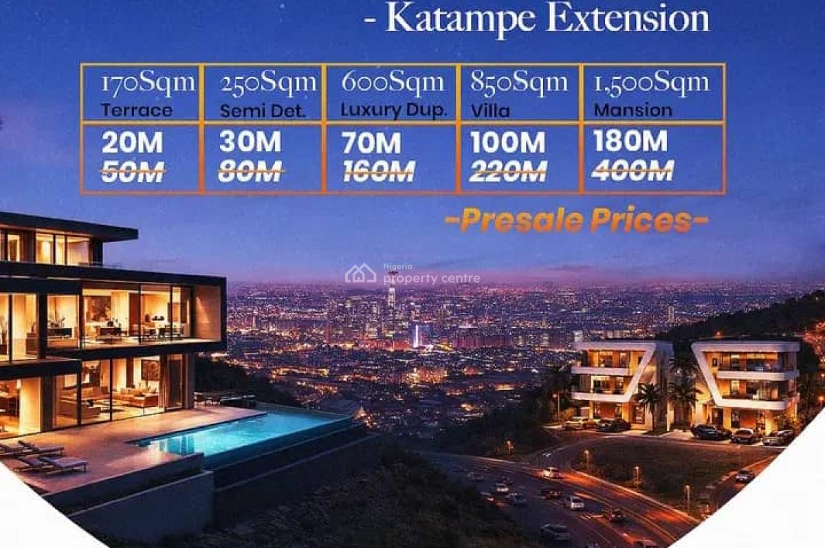 Land in a Fast Developing Estate, Katampe Extension, Katampe, Abuja, Residential Land for Sale