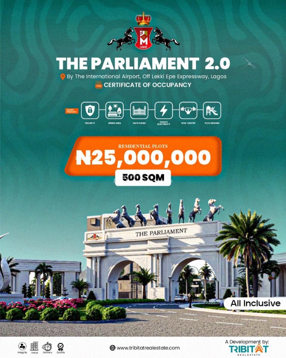Good Land Investment in an Airport Area, Parliament 2.0, By The Lekki International Airport, Off Lekki-epe Expr, Ibeju Lekki, Lagos, Residential Land for Sale
