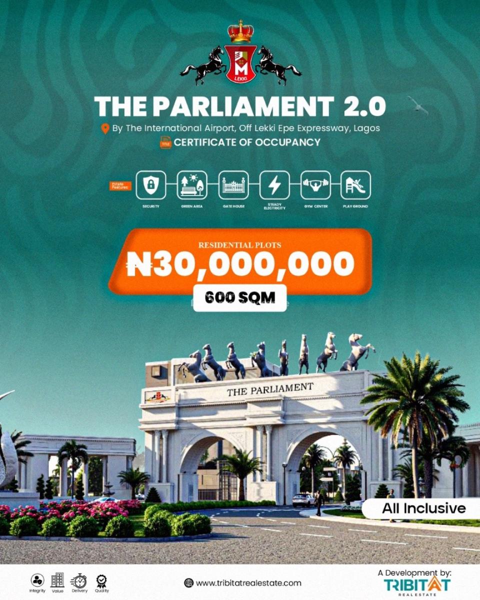 Good Land Investment in an Airport Area, Parliament 2.0, By The Lekki International Airport, Off Lekki-epe Expr, Ibeju Lekki, Lagos, Residential Land for Sale
