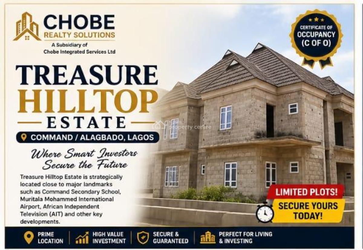 C of O  Land, Treasure Hilltop Estate, Alagbado, Ifako-ijaiye, Lagos, Residential Land for Sale