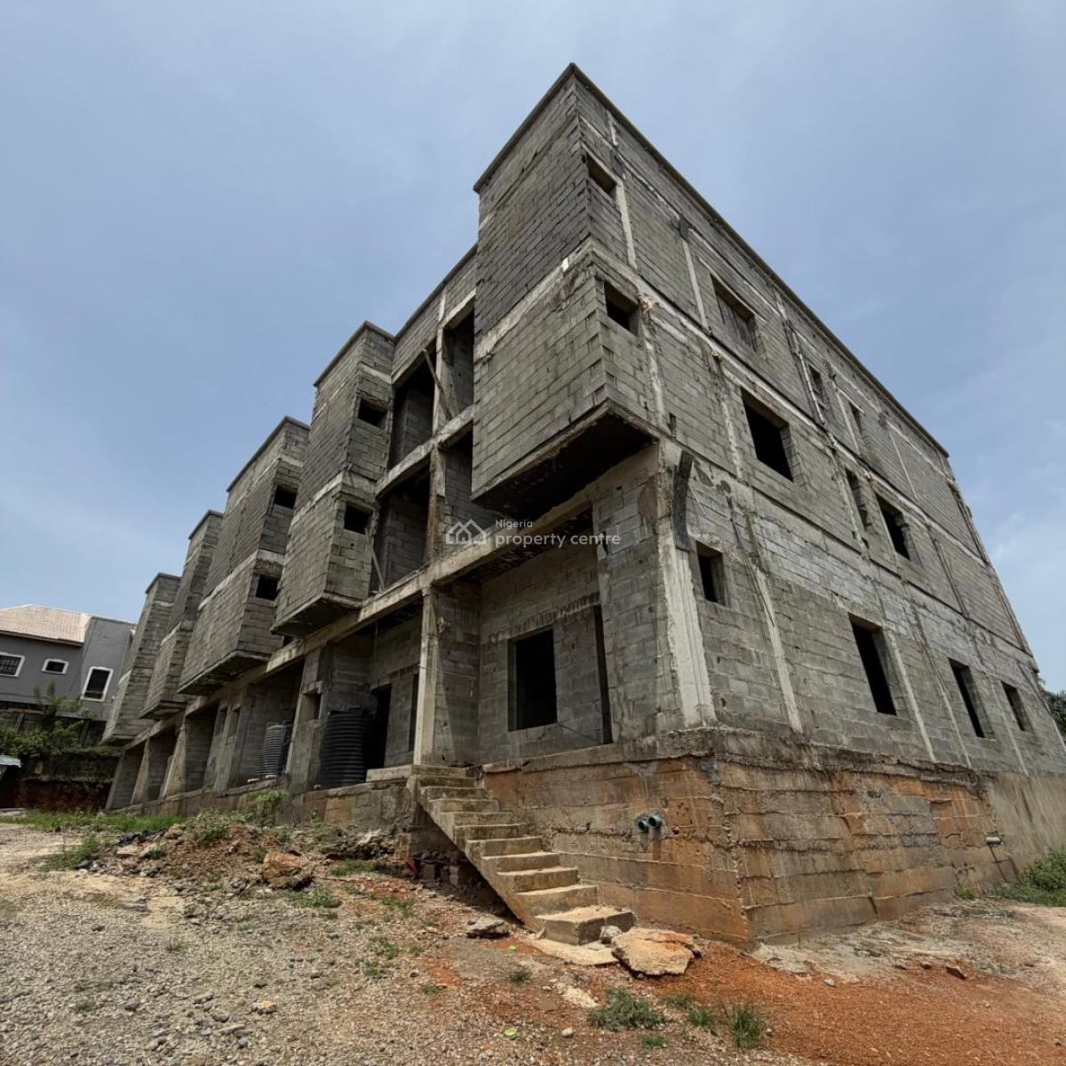 Massive Advanced Carcass 4 Bedroom Duplex with Bq & Exceptional Space, Off Ngozi Okonjo Iweala Way, Mabushi, Abuja, Terraced Duplex for Sale
