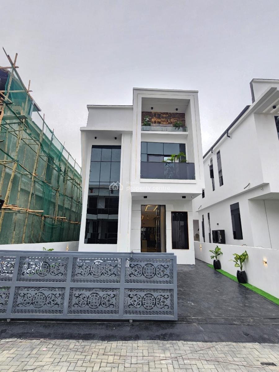 Luxury 5 Bedroom Detached Duplex + Bq, Pool, in a Secured Estate, Chevron Toll Gate, Lekki Conservation, Lekki, Lagos, Detached Duplex for Sale