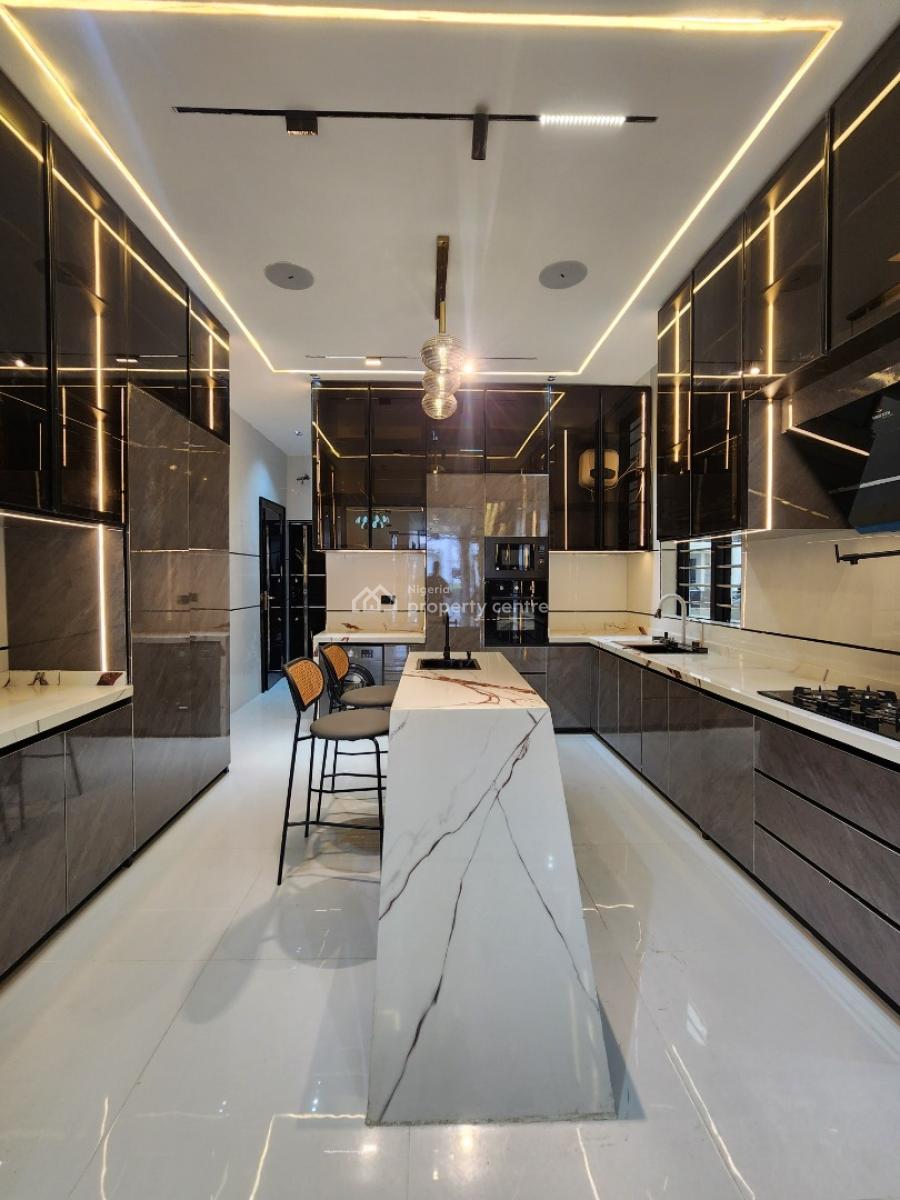 Luxury 5 Bedroom Detached Duplex + Bq, Pool, in a Secured Estate, Chevron Toll Gate, Lekki Conservation, Lekki, Lagos, Detached Duplex for Sale