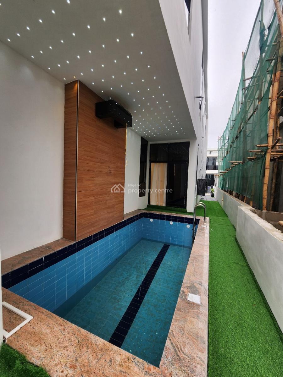 Luxury 5 Bedroom Detached Duplex + Bq, Pool, in a Secured Estate, Chevron Toll Gate, Lekki Conservation, Lekki, Lagos, Detached Duplex for Sale
