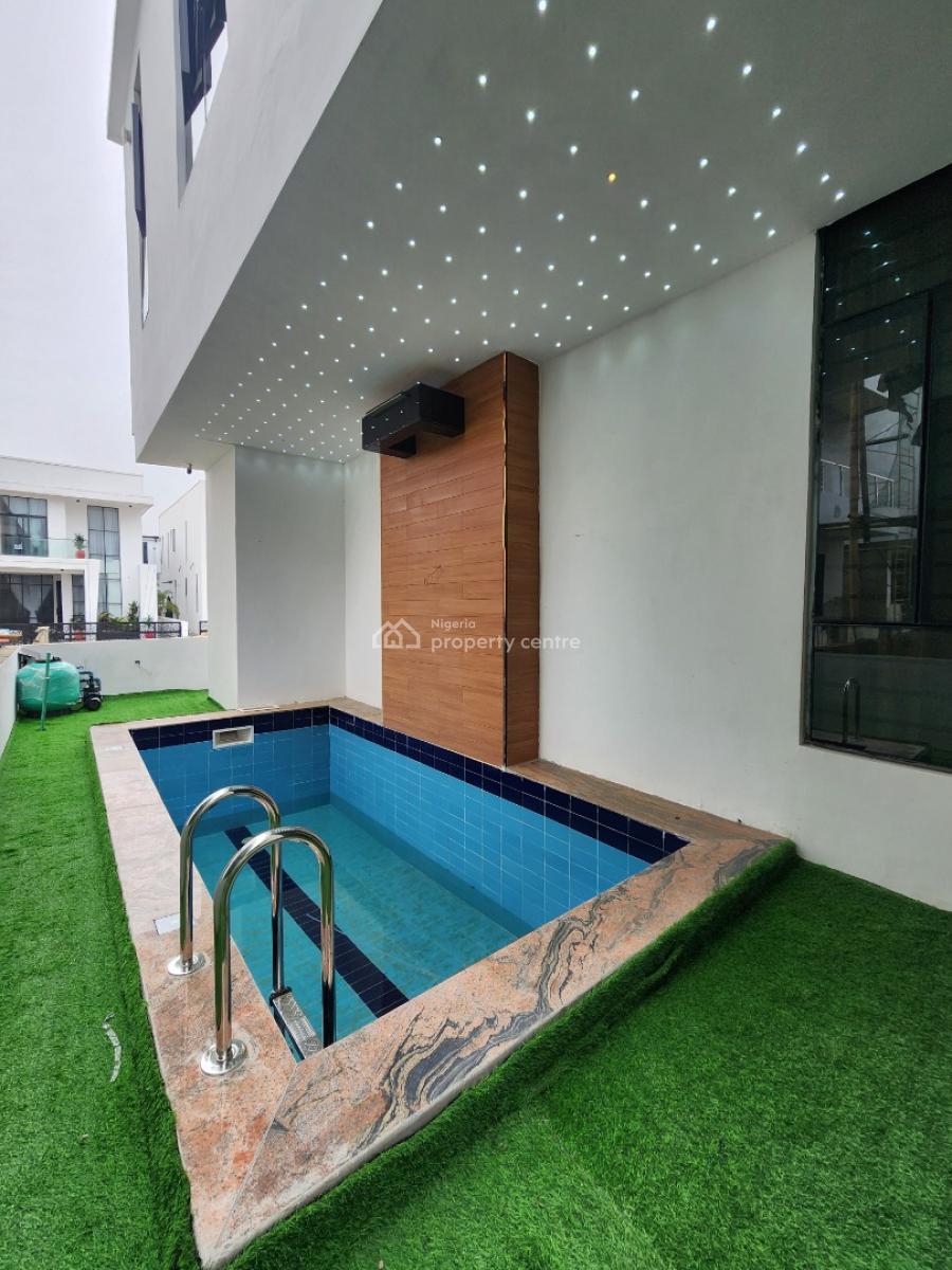 Luxury 5 Bedroom Detached Duplex + Bq, Pool, in a Secured Estate, Chevron Toll Gate, Lekki Conservation, Lekki, Lagos, Detached Duplex for Sale