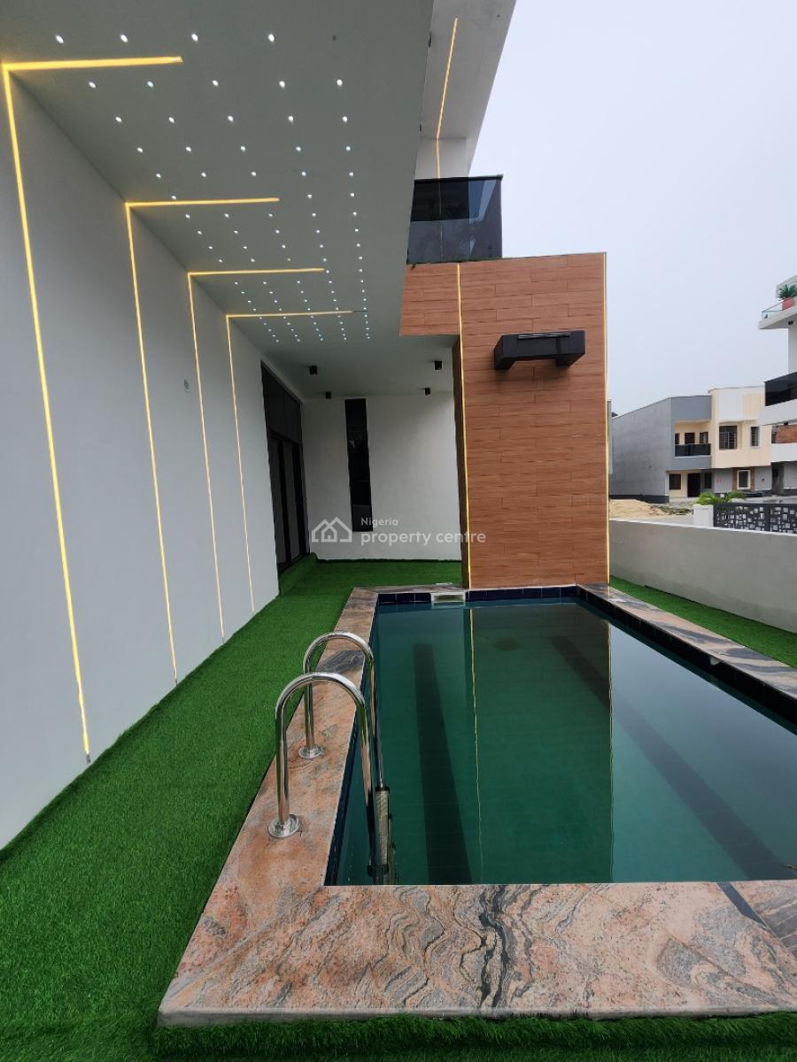 Contemporary 5 Bedroom Detached Duplex + Bq, Pool, Chevron Toll Gate, Lekki Conservation, Lekki, Lagos, Detached Duplex for Sale