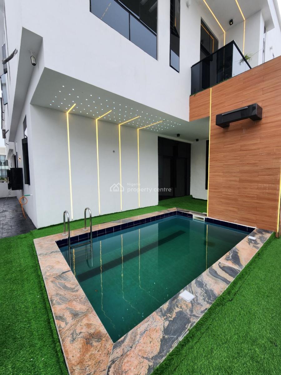 Contemporary 5 Bedroom Detached Duplex + Bq, Pool, Chevron Toll Gate, Lekki Conservation, Lekki, Lagos, Detached Duplex for Sale