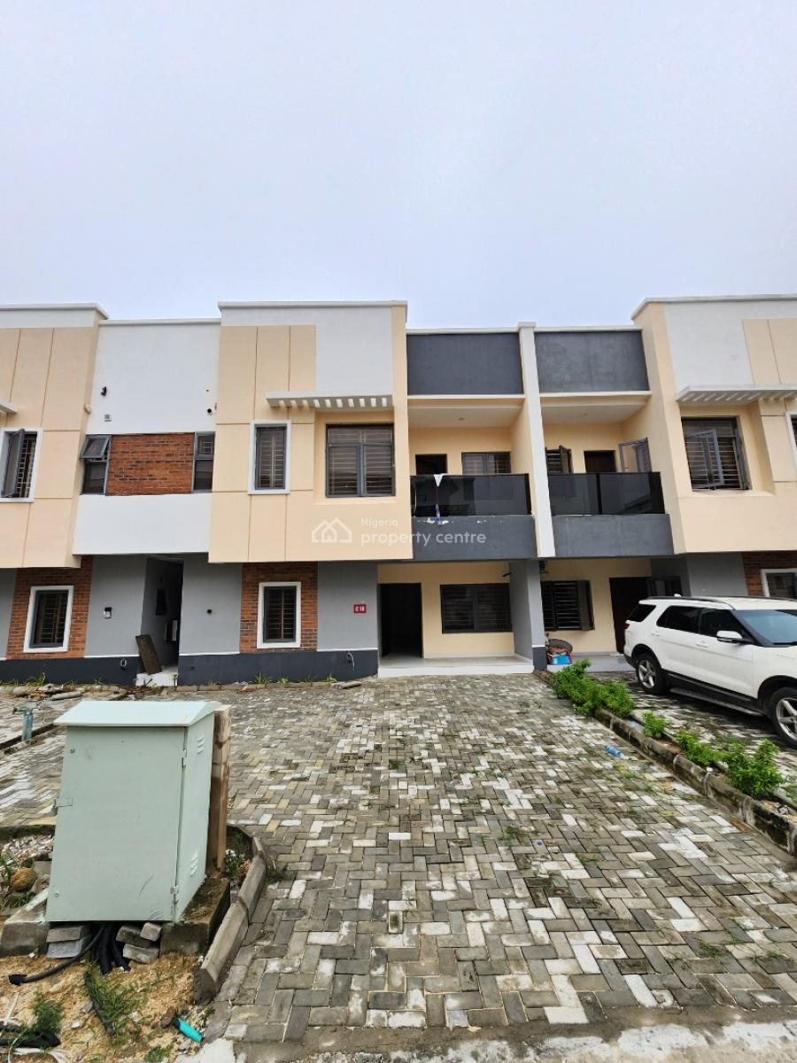 Lovely 4 Bedroom Terrace Duplex + Bq in a Secured Estate, Chevron Toll Gate, Lekki Conservation, Lekki, Lagos, Terraced Duplex for Sale