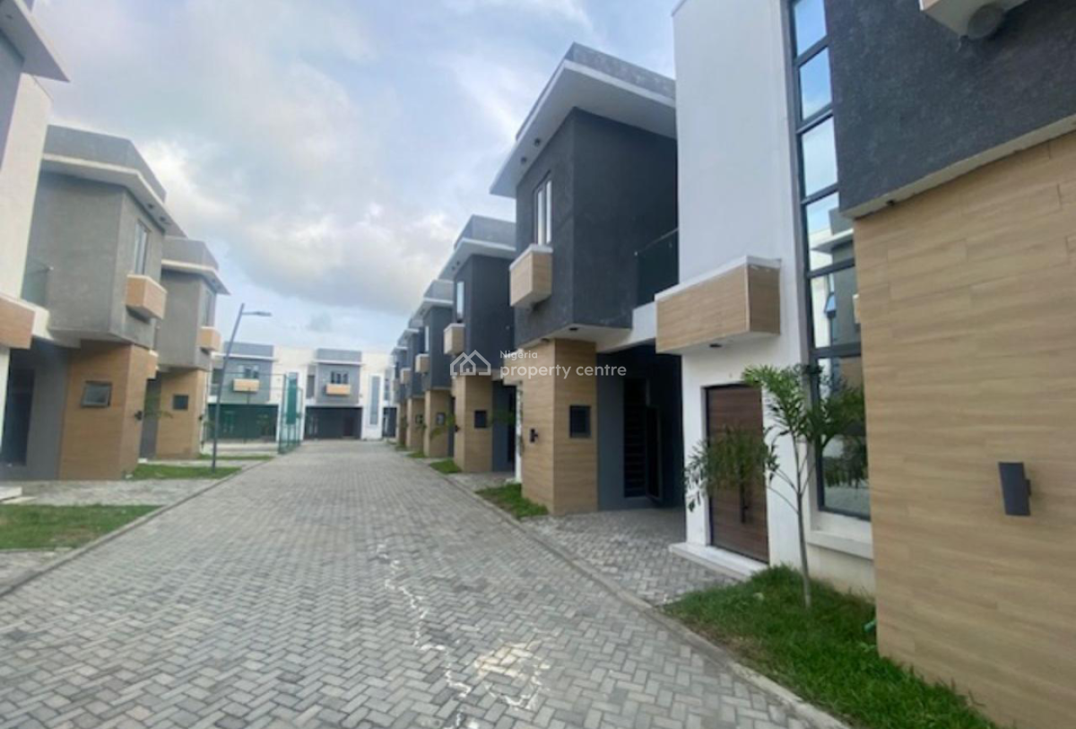 Newly Built 3 Bedroom Terrace Duplex with Bq, Swimming Pool and Childr, Lekki Palm City, Ajah, Lagos, Terraced Duplex for Rent