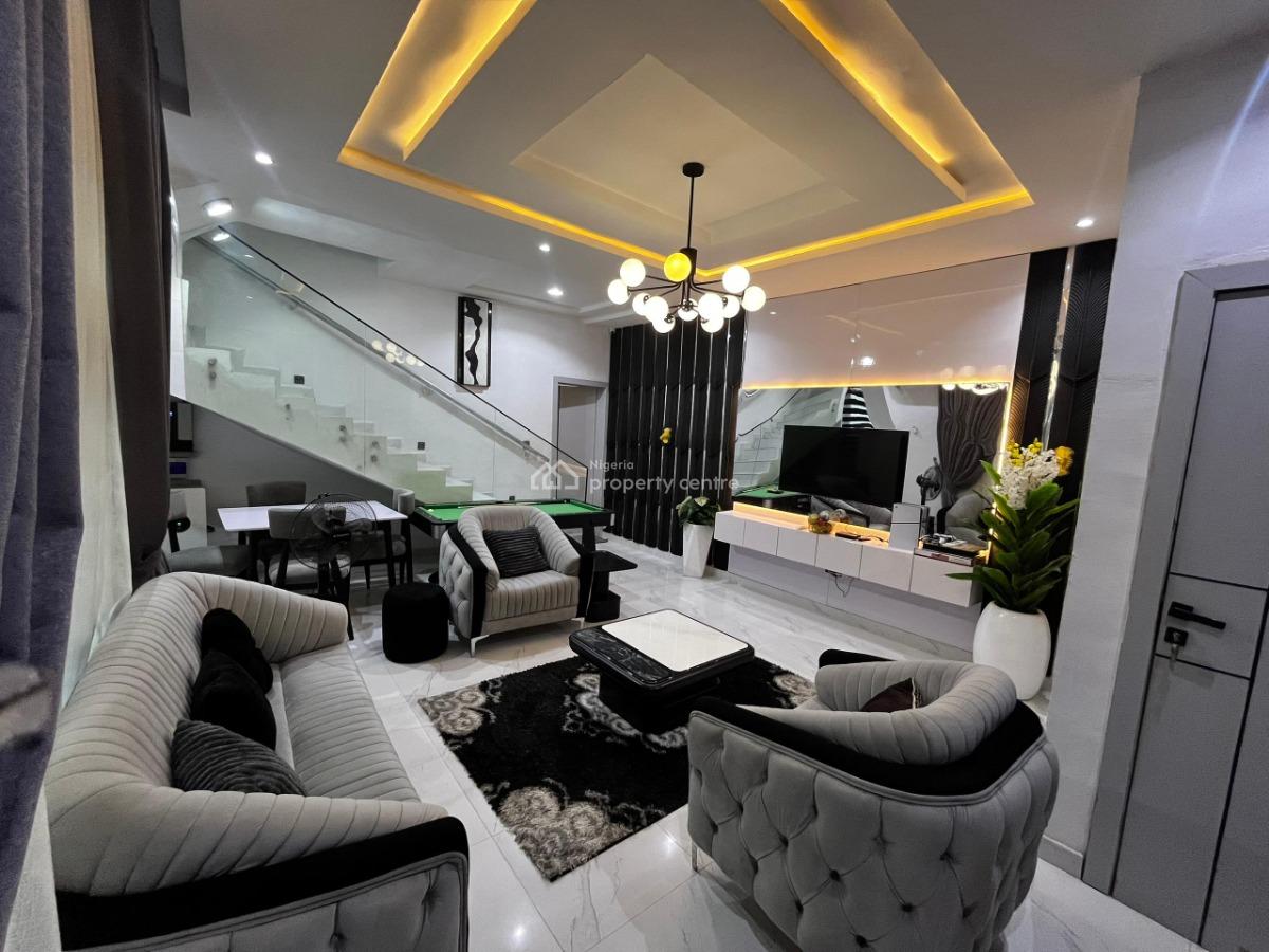 Newly Serviced 3 Bedroom Duplex with Ps5 & Snooker, Opebi, Ikeja, Lagos, Semi-detached Duplex Short Let