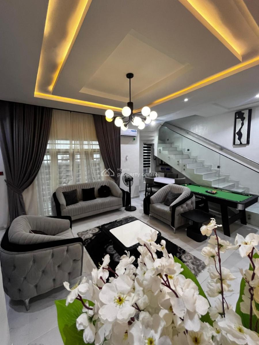Newly Serviced 3 Bedroom Duplex with Ps5 & Snooker, Opebi, Ikeja, Lagos, Semi-detached Duplex Short Let