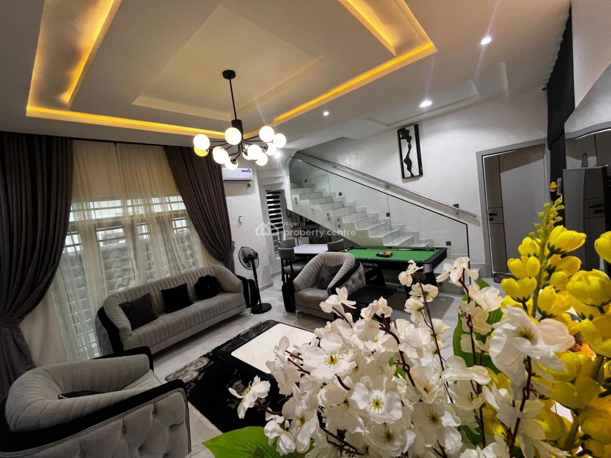 Newly Serviced 3 Bedroom Duplex with Ps5 & Snooker, Opebi, Ikeja, Lagos, Semi-detached Duplex Short Let