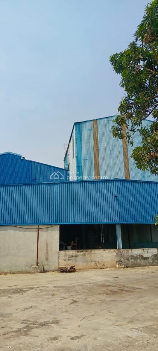 Big Industrial Warehouses on (8,000sqm) + Admin Office, @ Moshalashi Kola B/stop, Directly Along Lagos/abeokuta Expres, Lagos, Alagbado, Ifako-ijaiye, Lagos, Warehouse for Sale