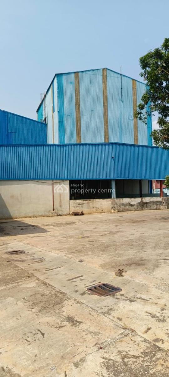 Big Industrial Warehouses on (8,000sqm) + Admin Office, @ Moshalashi Kola B/stop, Directly Along Lagos/abeokuta Expres, Lagos, Alagbado, Ifako-ijaiye, Lagos, Warehouse for Sale