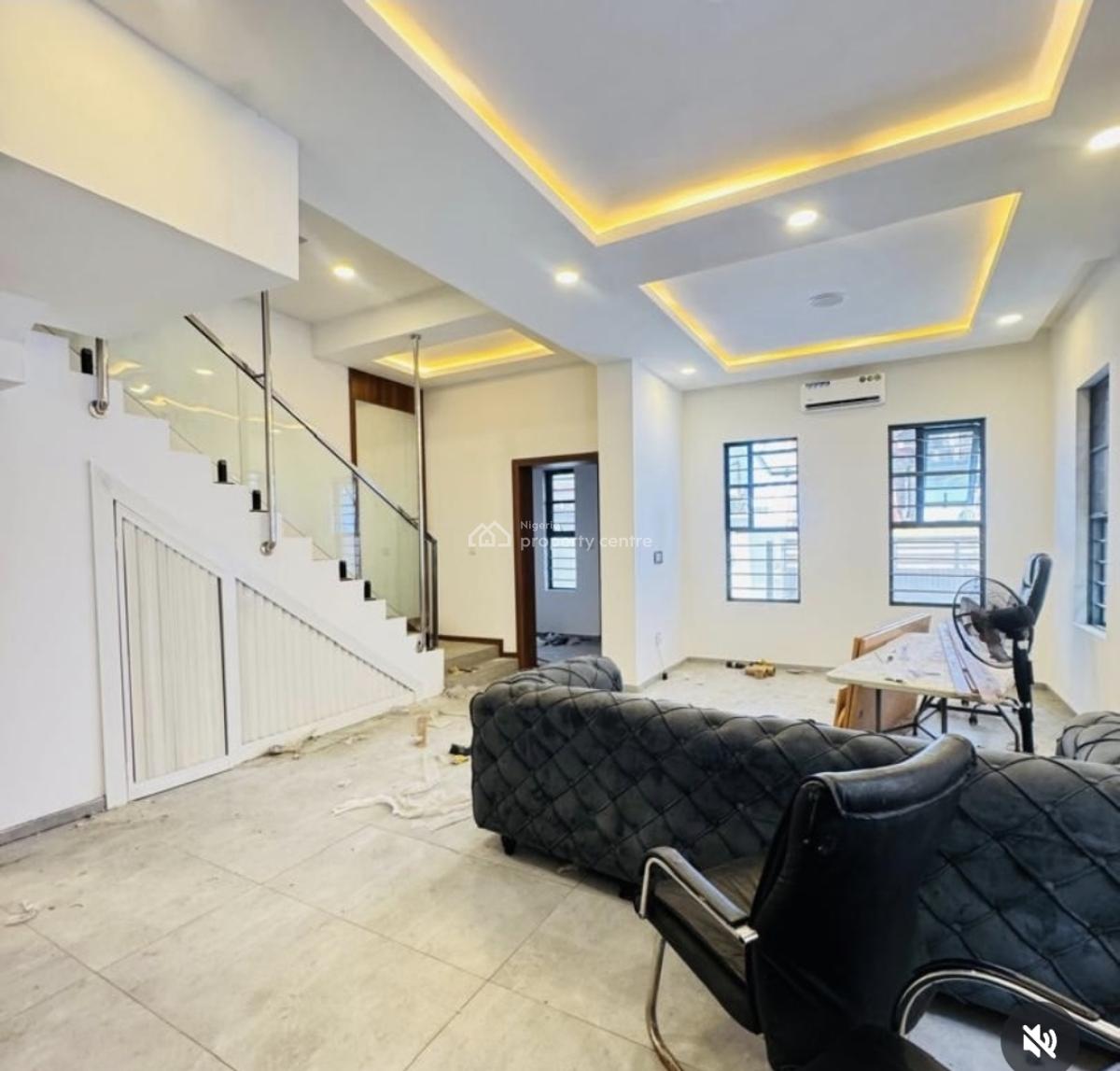Self Service 4bedroom Semi Detached Duplex with Bq, Lekki Phase 1, Lekki, Lagos, Commercial Property for Rent