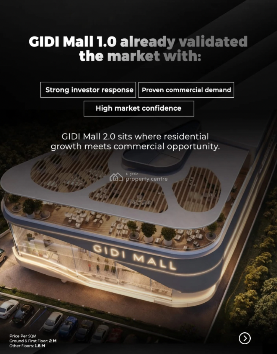 Own a Prime Commercial Property Facing The Expressway, Gidi Mall 2.0, Opposite Sangotedo Shoprite Facing Lekki Epe Expressway, Sangotedo, Ajah, Lagos, Shop for Sale