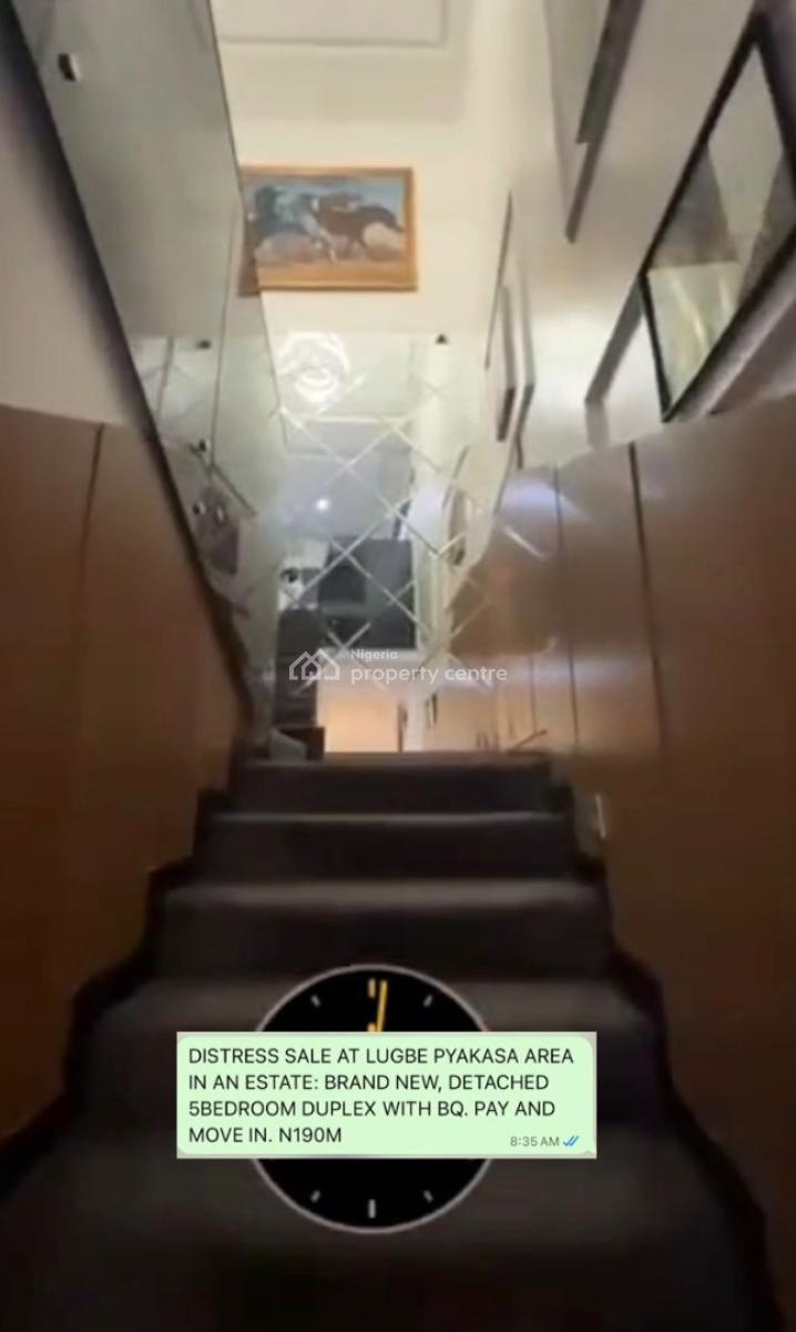 Distress: a Brand New, Fully Detached 5-bedroom Duplex + Bq., Close to *lugbe Shoprite,(novare Gateway Mall)., Pyakasa, Lugbe District, Abuja, Detached Duplex for Sale