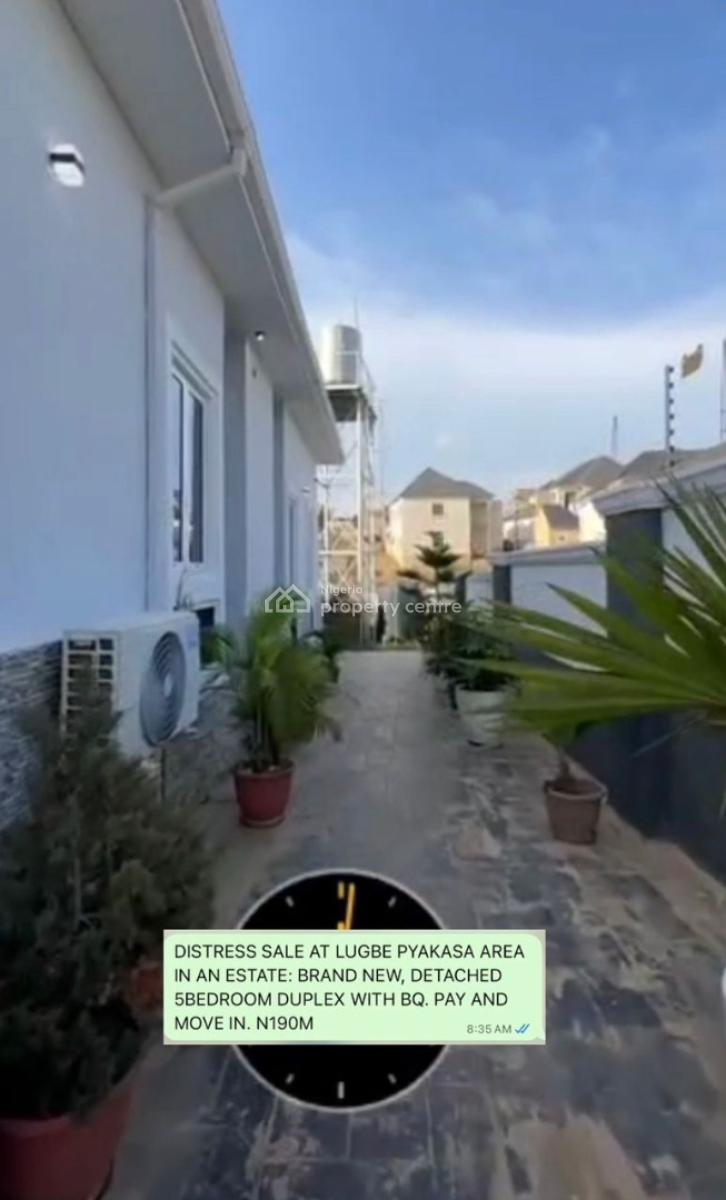 Distress: a Brand New, Fully Detached 5-bedroom Duplex + Bq., Close to *lugbe Shoprite,(novare Gateway Mall)., Pyakasa, Lugbe District, Abuja, Detached Duplex for Sale