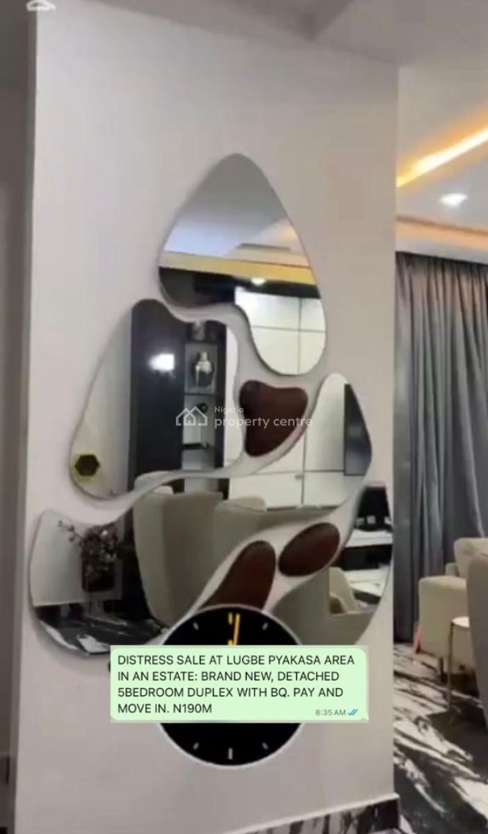 Distress: a Brand New, Fully Detached 5-bedroom Duplex + Bq., Close to *lugbe Shoprite,(novare Gateway Mall)., Pyakasa, Lugbe District, Abuja, Detached Duplex for Sale