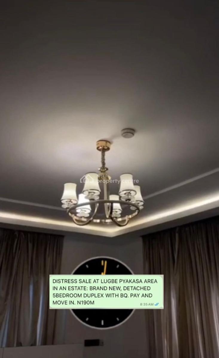 Distress: a Brand New, Fully Detached 5-bedroom Duplex + Bq., Close to *lugbe Shoprite,(novare Gateway Mall)., Pyakasa, Lugbe District, Abuja, Detached Duplex for Sale