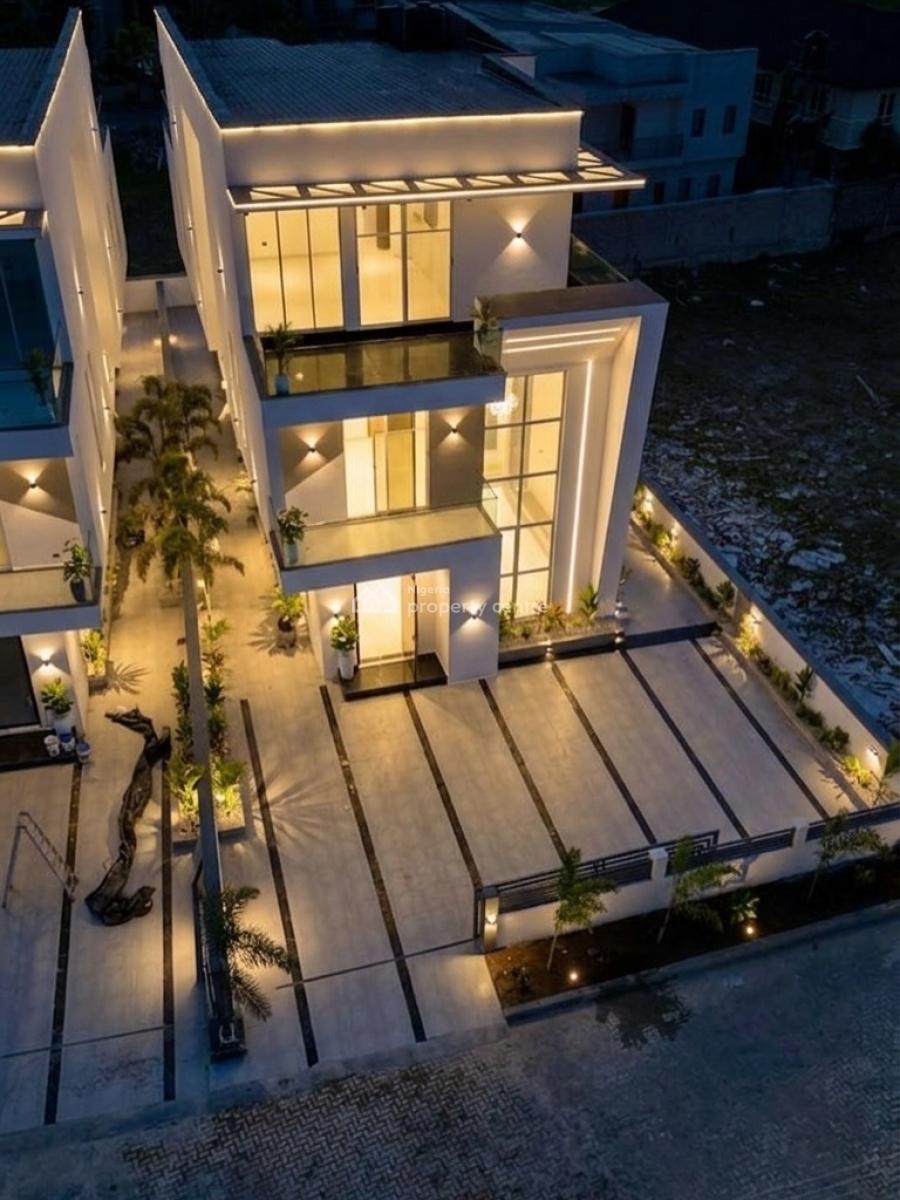 Brand New Luxury 5 Bedroom Duplex with Bq, Swimming Pool, Gym, Cinema, in a Secured Estate in Osapa London Lekki Lagos, Osapa, Lekki, Lagos, Detached Duplex for Sale