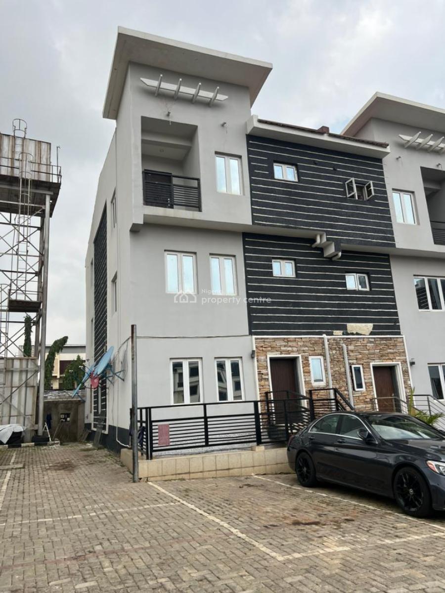 Luxury 4-bedroom Terrace Duplex with Bq, Guzape District, Abuja, Terraced Duplex for Rent
