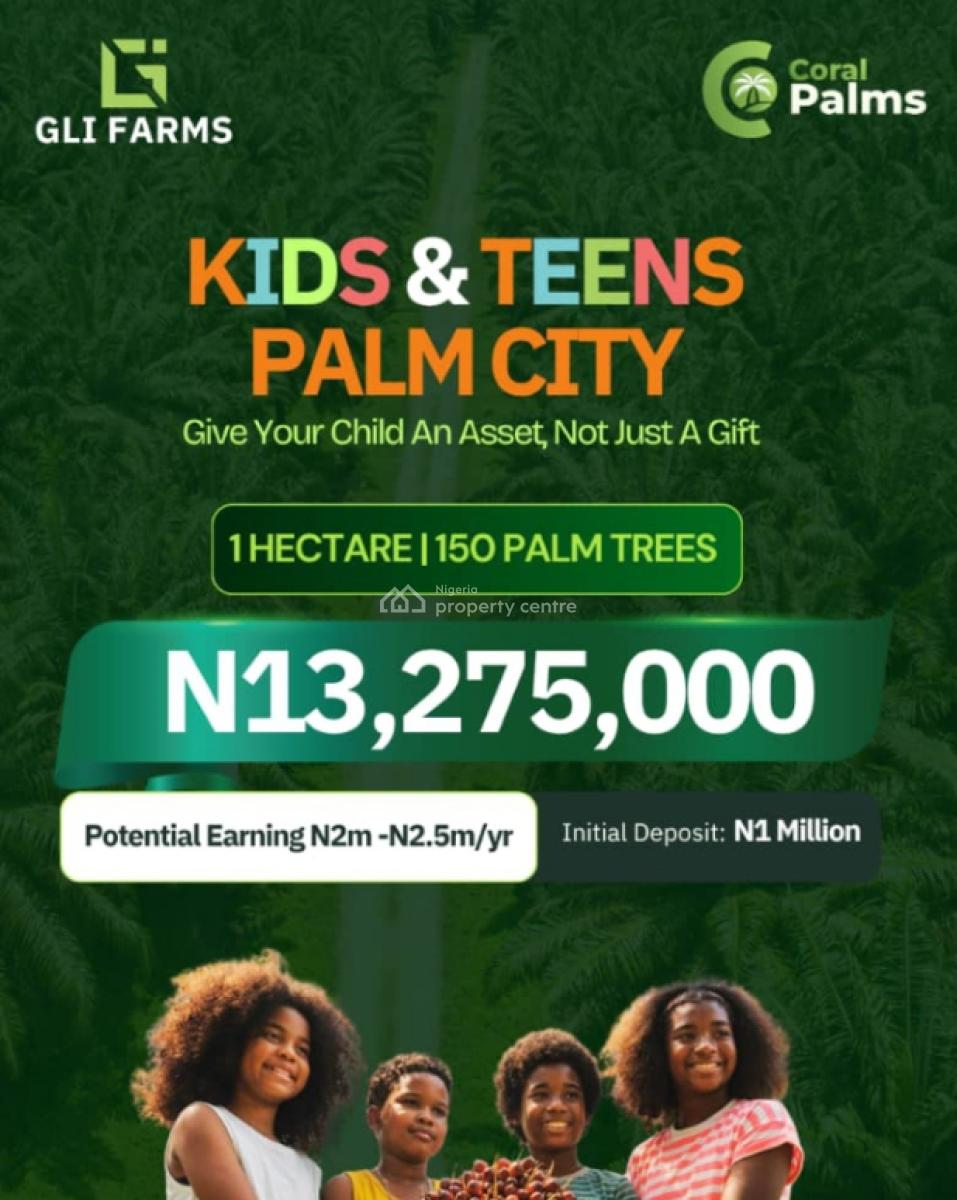 for Your Kids and Teens  Legacy and Wealth Pleasure, Coral Palms,along Iseyin Road, Ibadan, Oyo, Commercial Land for Sale