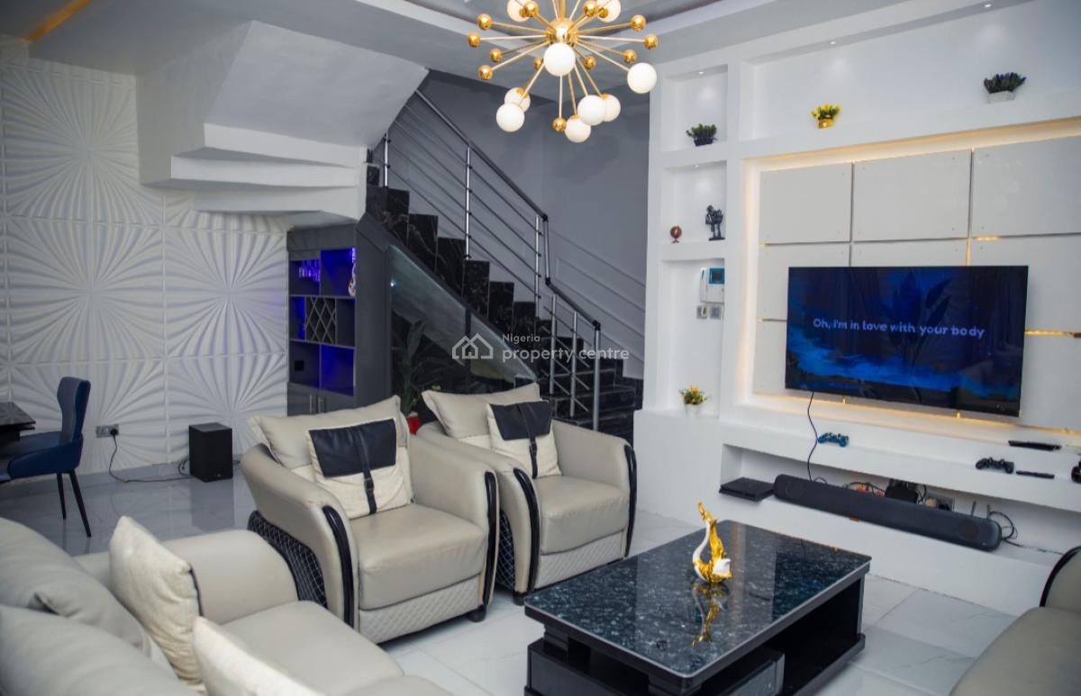 Furnished 4 Bedroom Semi Detached Duplex + Bq, 20kva Gen & Inverter, Chevron Alternative Route, Lekki, Lagos, Semi-detached Duplex for Rent