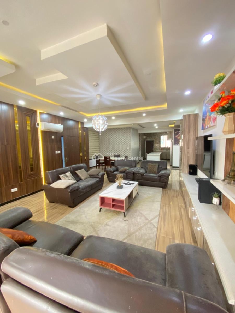 Luxury Furnished 3 Bedroom Service Apartment with Elevator, Bq & Pool, Oniru, Victoria Island (vi), Lagos, Flat / Apartment for Rent