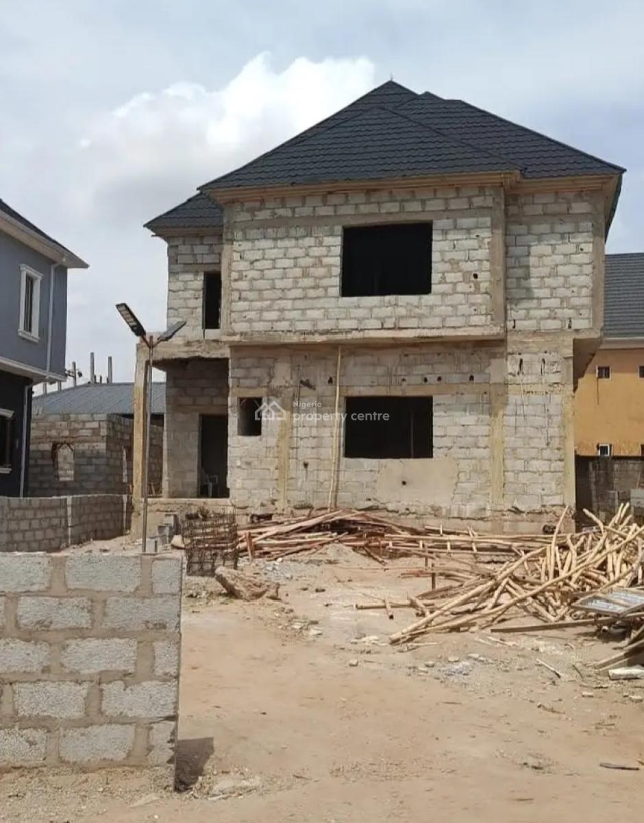 4 Bedroom Fully Detached Duplex Carcass, Aco Estate, By Abedineen Hotel, Sabon Lugbe Airport Road, Lugbe District, Abuja, Detached Duplex for Sale