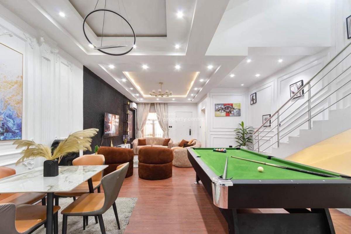 Beautiful 4br Duplex with Snooker, Pool & More, Off Admiralty Way, Lekki Phase 1, Lekki, Lagos, Flat / Apartment Short Let