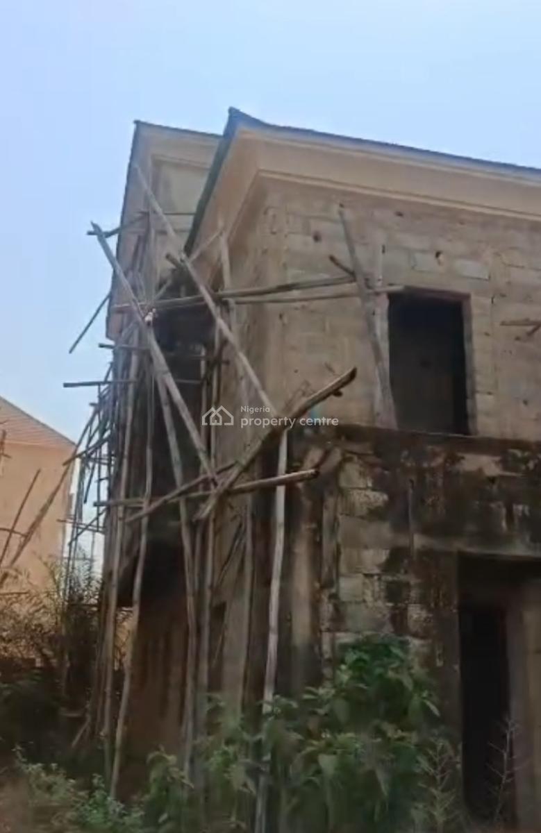 4bedroom Semi Detached Duplex Carcass, Game Village, Kukwaba, Abuja, Semi-detached Duplex for Sale