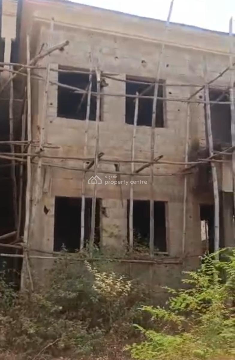 4bedroom Semi Detached Duplex Carcass, Game Village, Kukwaba, Abuja, Semi-detached Duplex for Sale