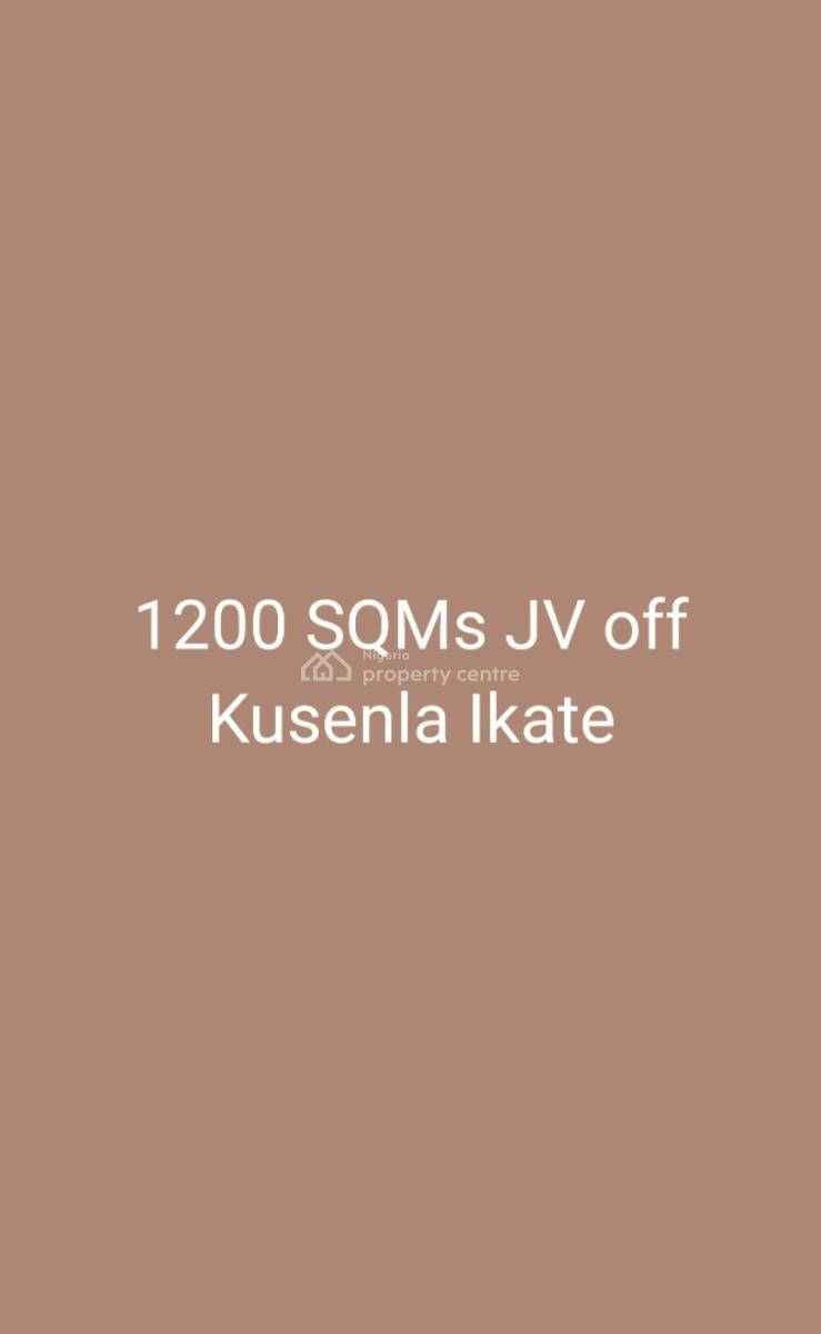 1200sqm Land for Joint Venture ( Jv ), Kusenla, Ikate, Lekki, Lagos, Mixed-use Land Joint Venture
