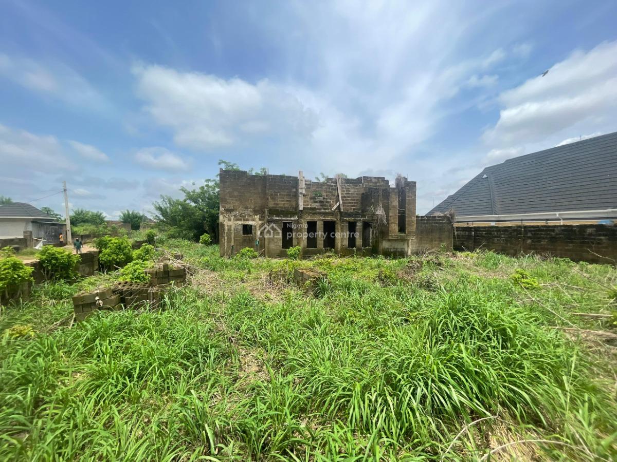 Uncompleted Building on More Than a Plot of Land, Alagbaka Extension Akure, Akure, Ondo, Residential Land for Sale