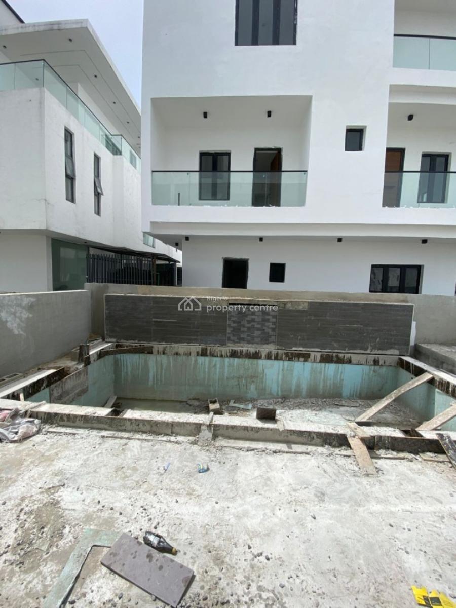 Luxurious 5bedroom Semi Detached Duplex with a Bq and a Pool, Ikate, Lekki, Lagos, Semi-detached Duplex for Sale