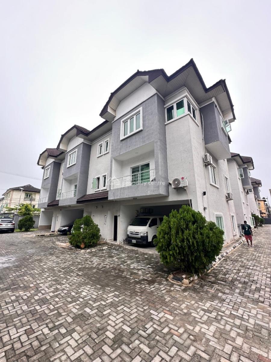 4 Bedroom Terrace Duplex with Bq, Ikate, Lekki, Lagos, Terraced Duplex for Rent