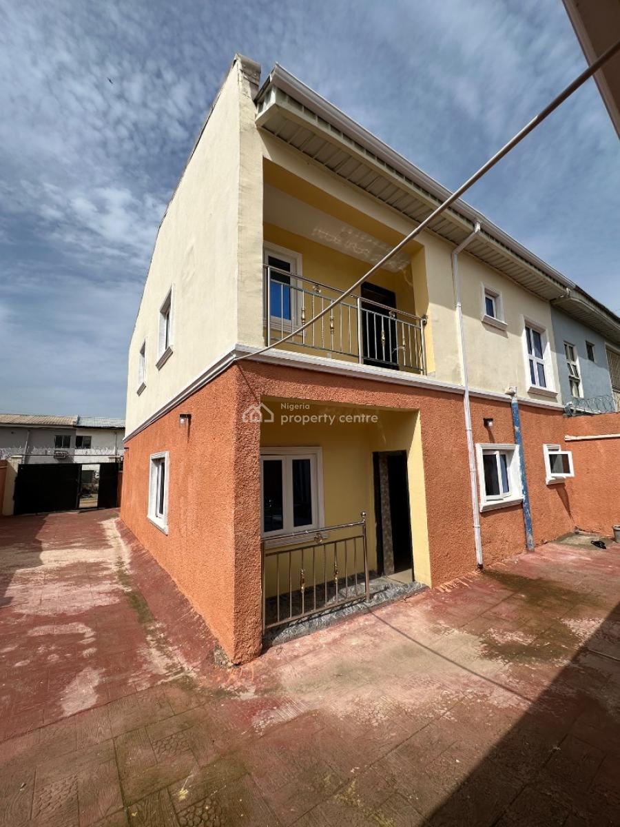 4 Bedroom Terrace Duplex on a Corner Piece, with 1 Room Bq., Navy Quarters, Kubwa, Abuja, Terraced Duplex for Sale