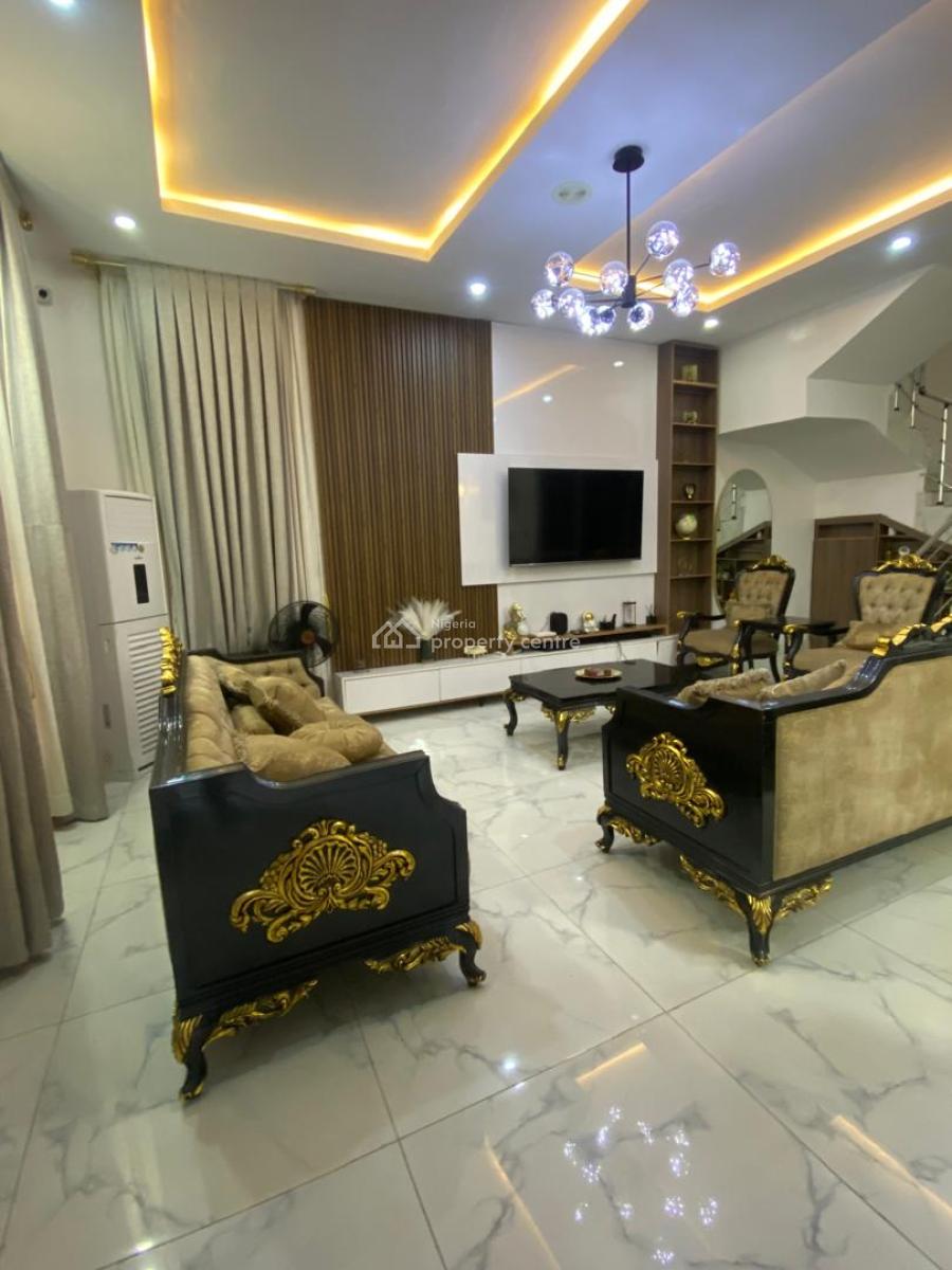 Tastefully Furnished 5 Bedroom Fully Detached, Duplex with Bq, Ikota, Lekki, Ikota, Lekki, Lagos, Detached Duplex for Rent