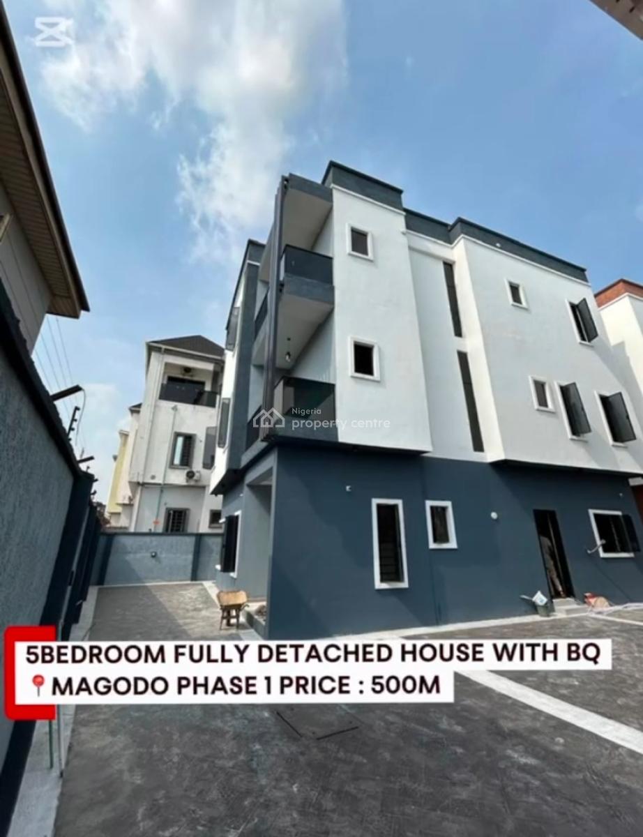 5 Bedroom Fully Detached Dupex with Bq, Gra Phase 1, Magodo, Lagos, Detached Duplex for Sale