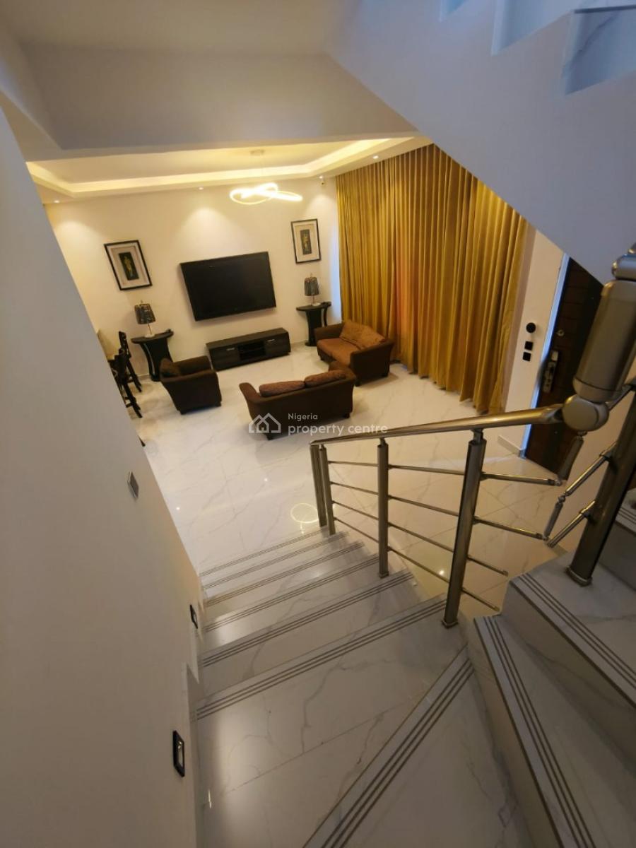 Brand Newly Built Furnished & Serviced 4bedrooms Terrace Duplex with B, Secured Estate Freedom Way Lekki Phase 1 Lagos., Oniru, Victoria Island (vi), Lagos, Terraced Duplex for Rent