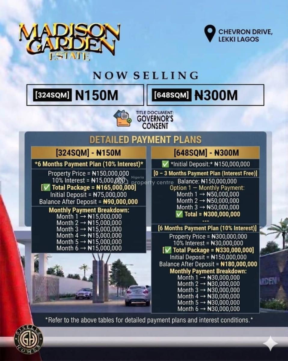 Buy and Build Land with Instant Allocation, Chevron, Lekki, Lagos, Residential Land for Sale