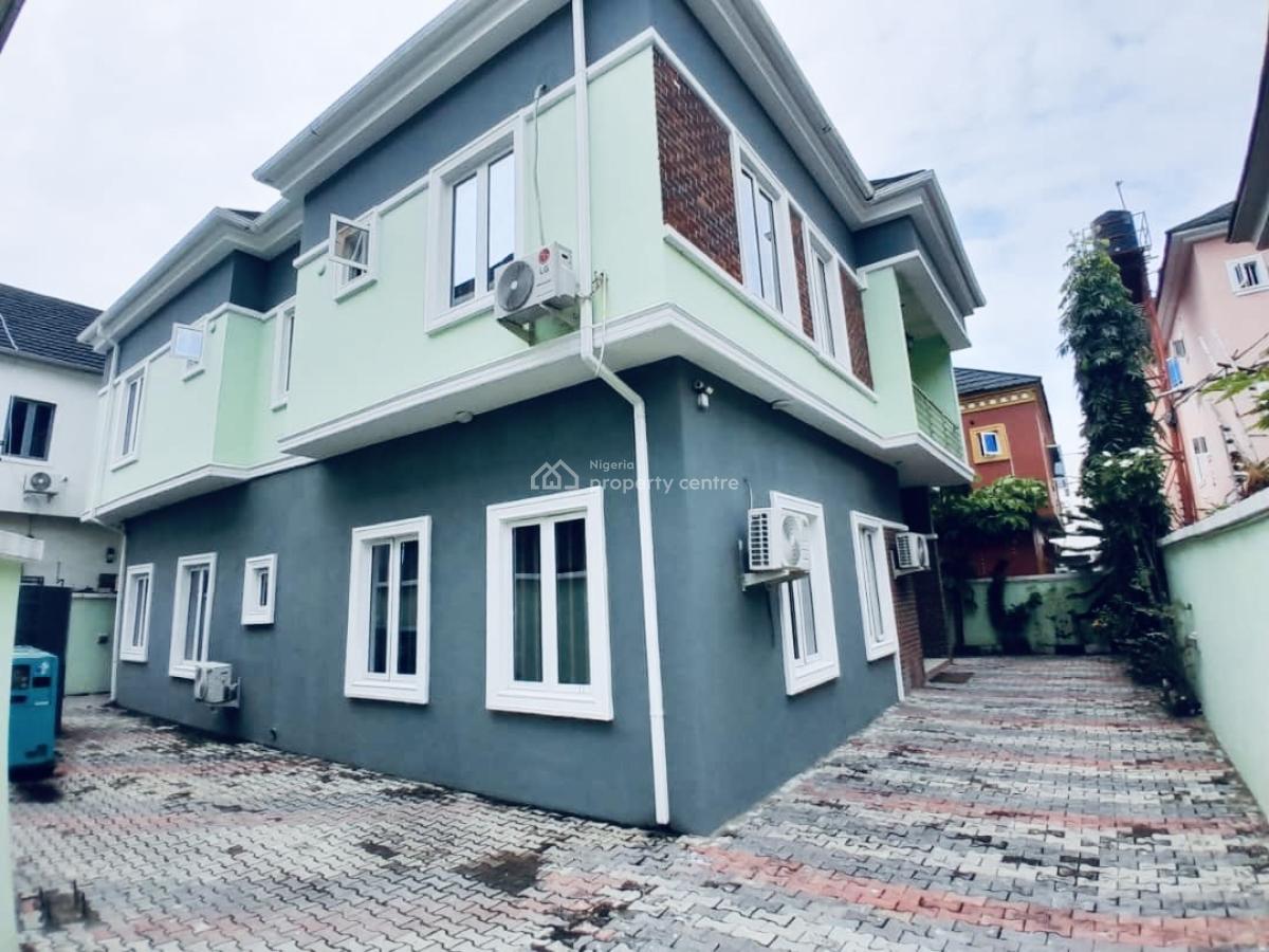 Fully Furnished 5 Bedrooms Detached Duplex with Big Compound and Gen, Osapa London Lekki -gated Estate with Access Code in, Osapa, Lekki, Lagos, Detached Duplex for Rent