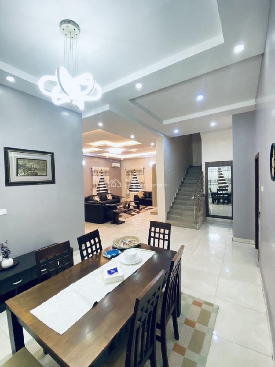 Fully Furnished 5 Bedrooms Detached Duplex with Big Compound and Gen, Osapa London Lekki -gated Estate with Access Code in, Osapa, Lekki, Lagos, Detached Duplex for Rent