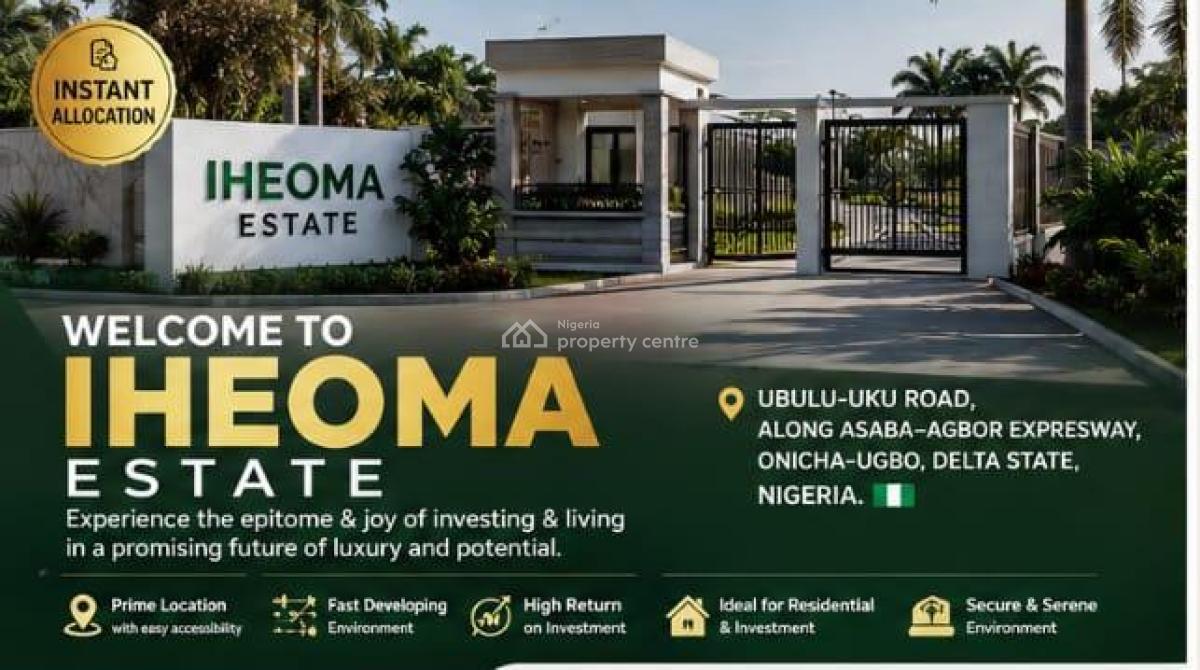 Acres of Dry Affordable Property in Asaba, Along Ubulu-uku, Aniocha South, Delta, Residential Land for Sale