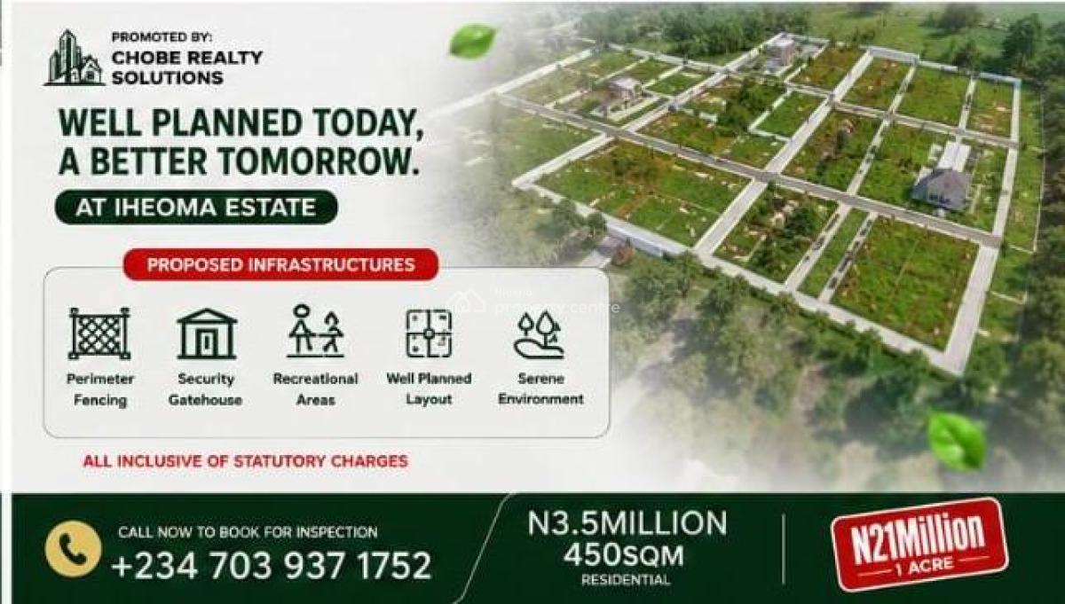 Acres of Dry Affordable Property in Asaba, Along Ubulu-uku, Aniocha South, Delta, Residential Land for Sale