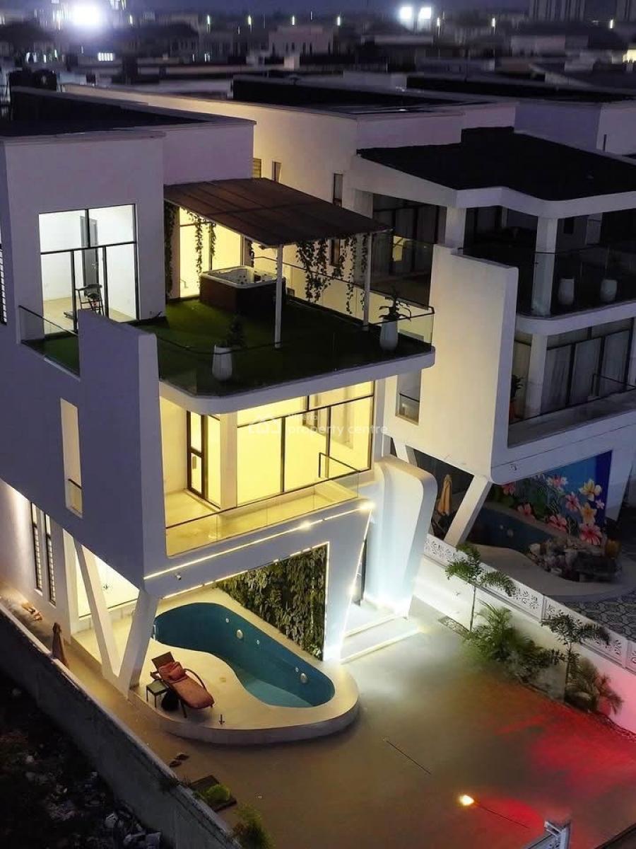 Spacious 5bedroom Detached House with Rooftop Terrace, Chevron, Lekki, Lagos, Detached Duplex for Sale