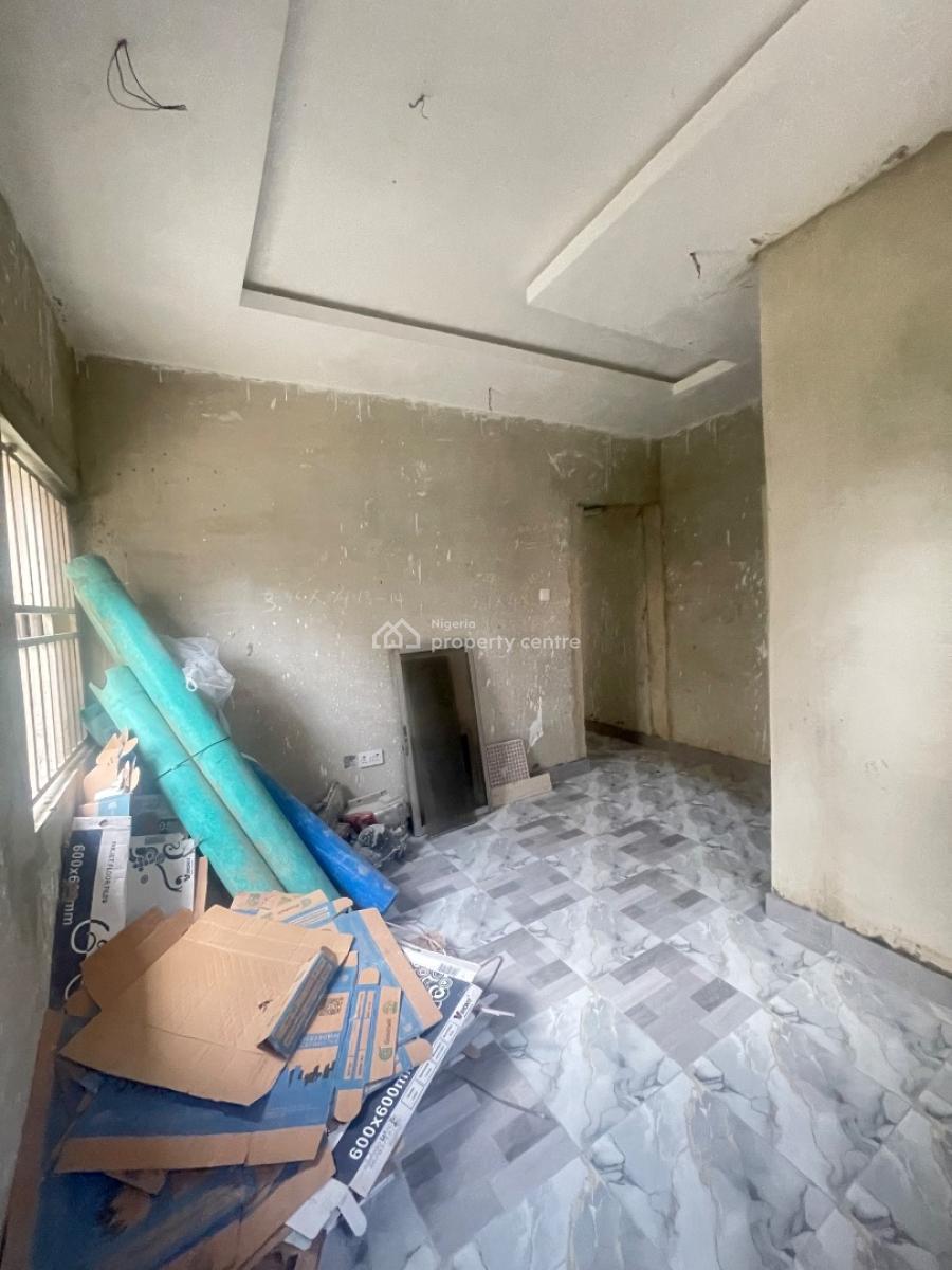 Brand New Mini Flat on Interlocked Road Only Painting Remaining, Located Inside Estate,comes with 2 Toilet,cross Ventilation Also,, Sangotedo, Ajah, Lagos, Mini Flat (room and Parlour) for Rent