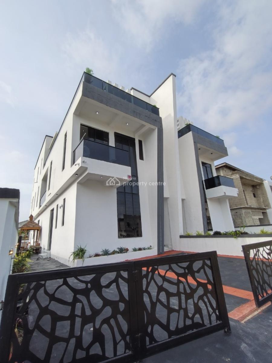Smart Spacious Newly Built 6 Bedrooms Semi-detached Duplex with Cinema, in 24/7 Power Supply with Access Code at Abraham Adesanya Axis Ajah La, Ajah, Lagos, Semi-detached Duplex for Sale