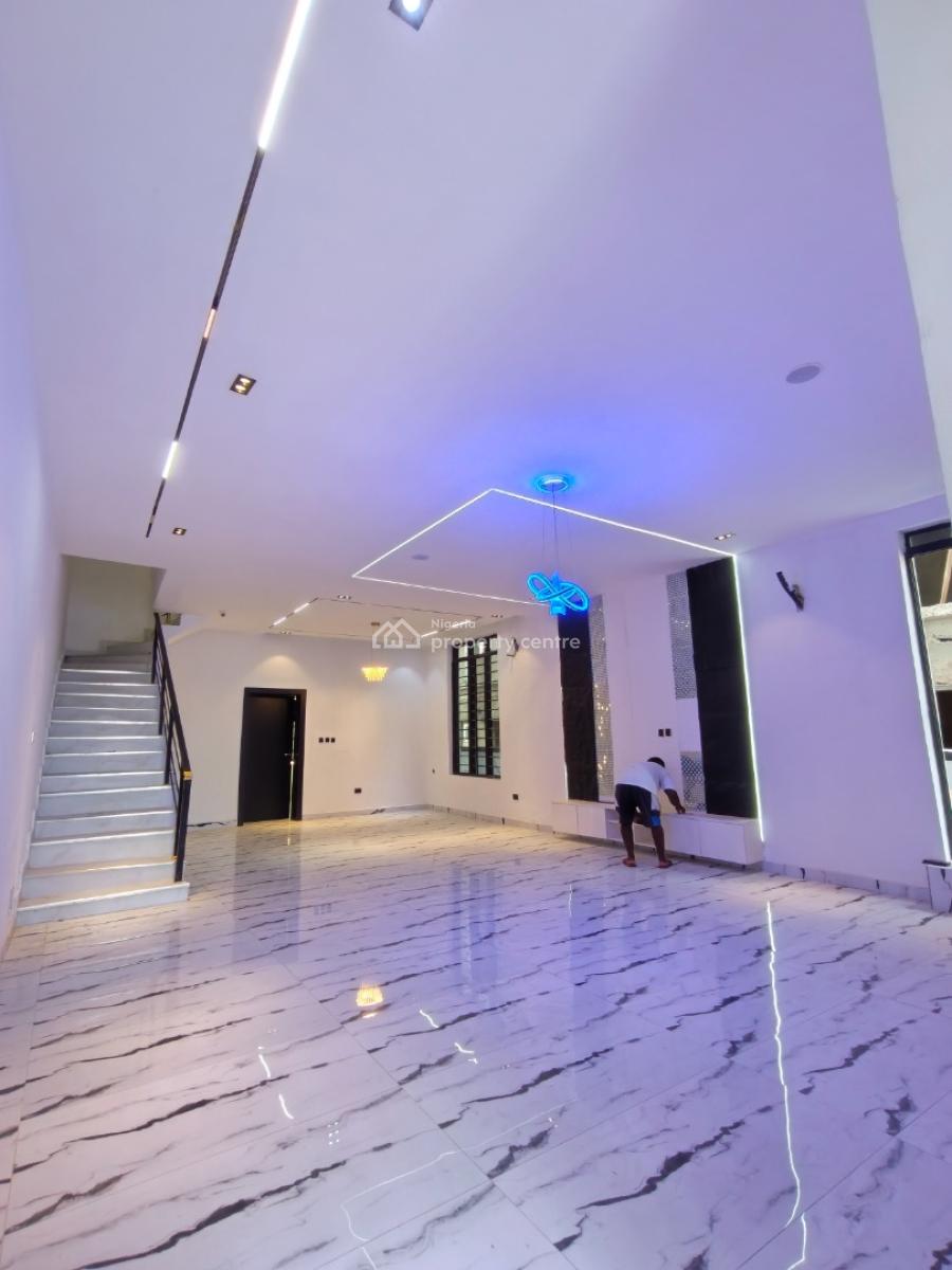 Smart Spacious Newly Built 6 Bedrooms Semi-detached Duplex with Cinema, in 24/7 Power Supply with Access Code at Abraham Adesanya Axis Ajah La, Ajah, Lagos, Semi-detached Duplex for Sale
